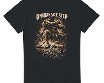 Grounded Soul T-Shirt - "Step on the Earth" Japanese Graphic Tee | Minimalist, Inspiring, Gift for Him/Her