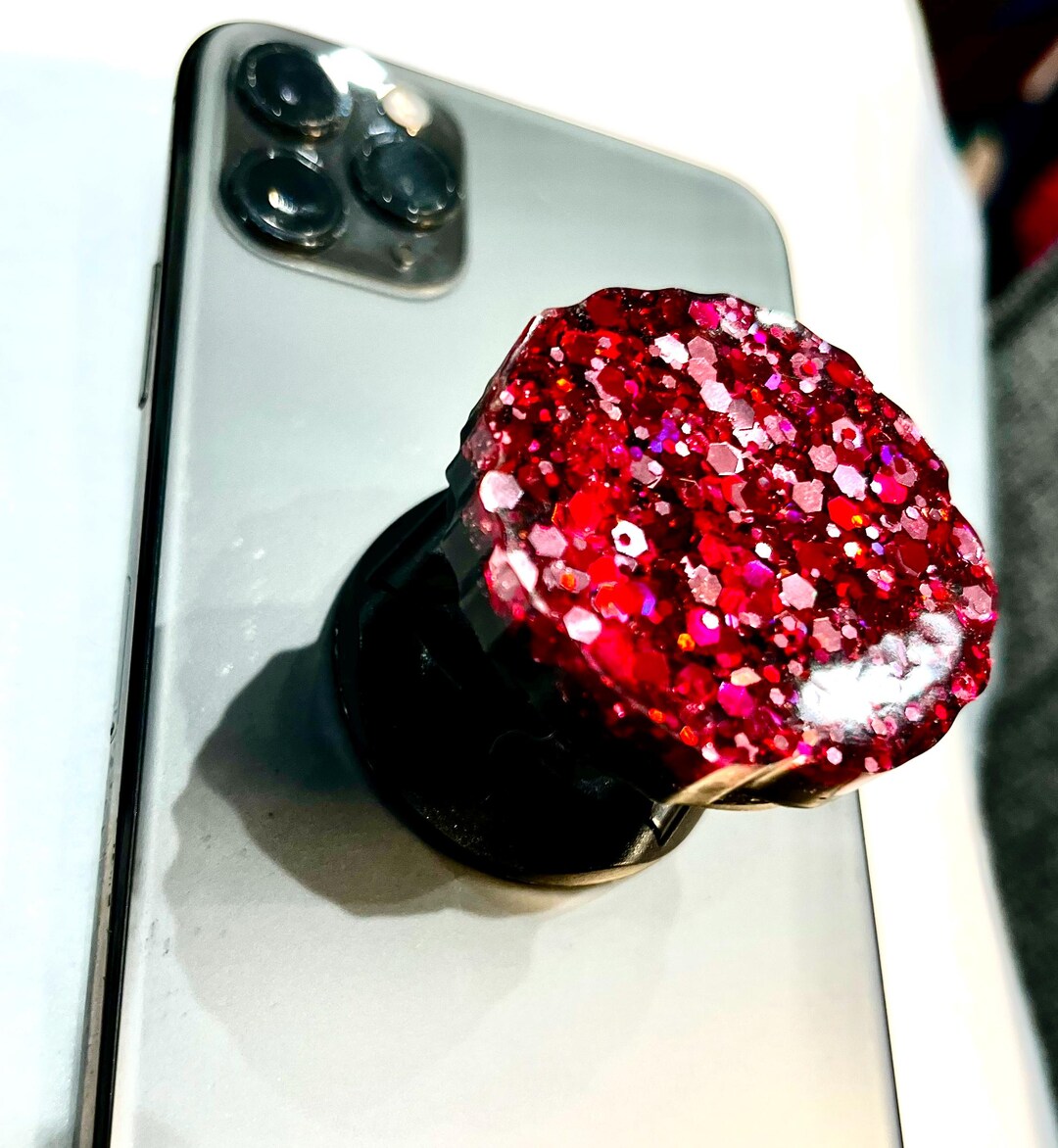 Glitter Resin Phone Socket Holder *pop It* - Etsy