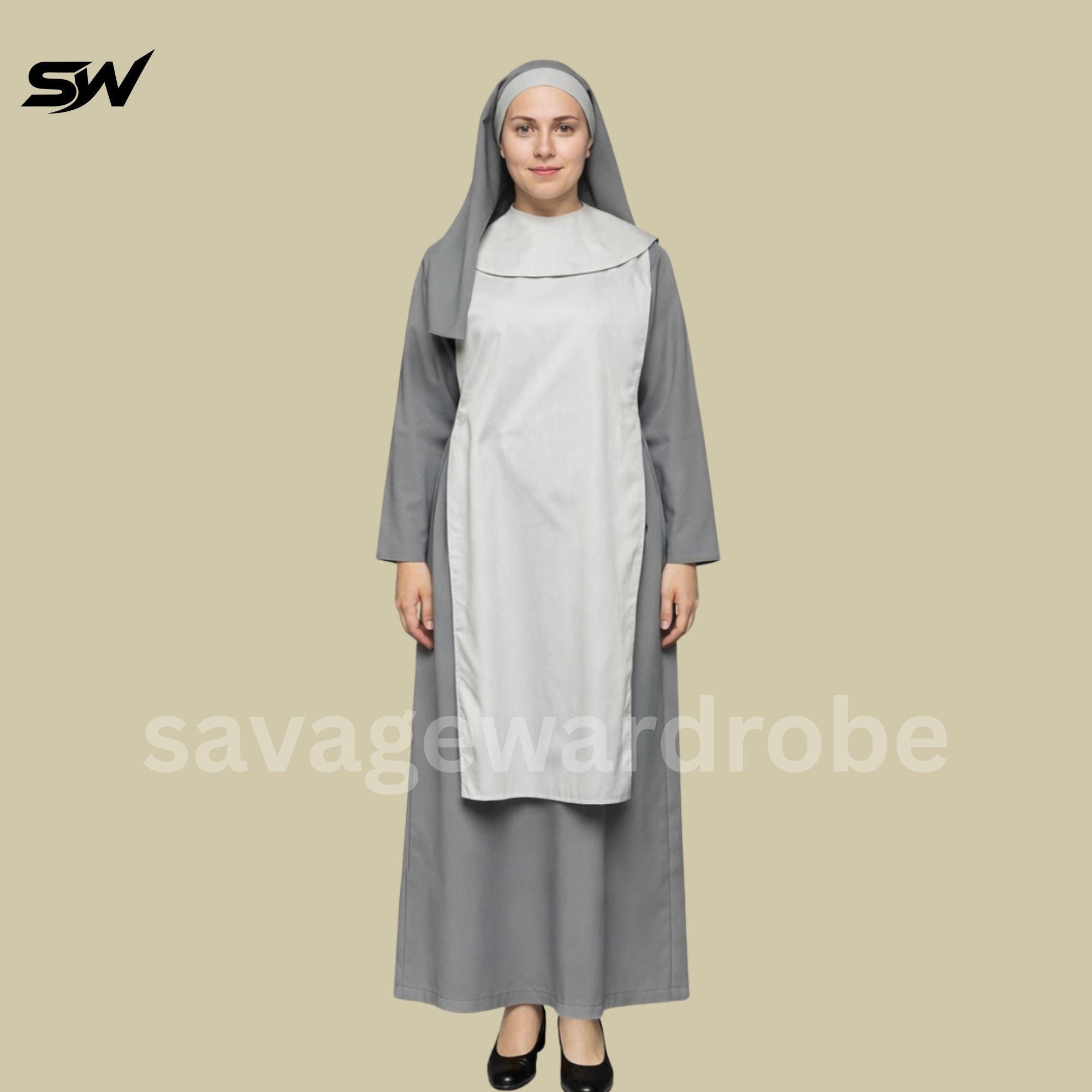 grey nun dress Classic Gray Nun Habit for Women in Religious Wear