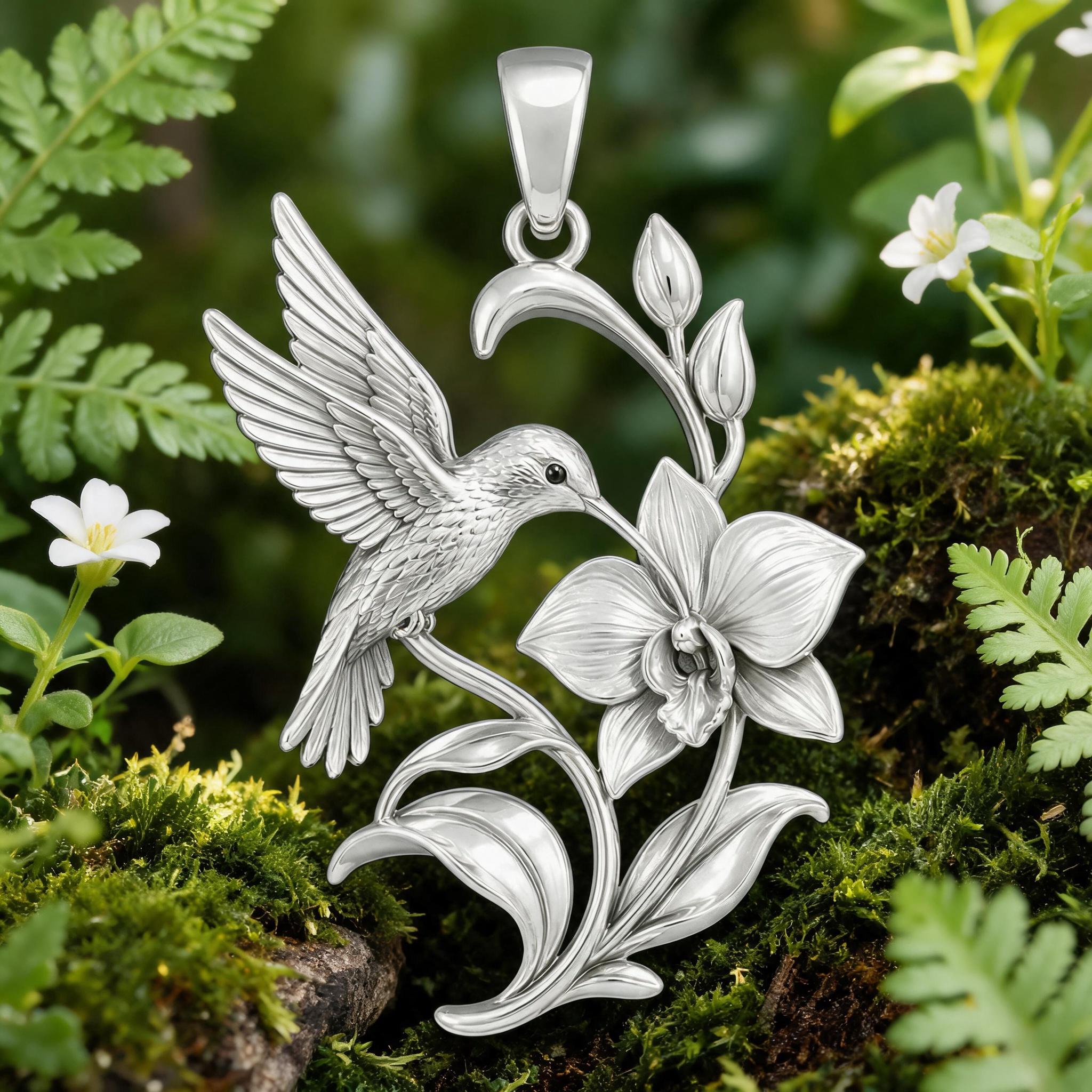アンジェラカミングス　オーキッド胡蝶蘭　SILVER925ブローチ　43995 Silver Orchid Jewellery - Etsy