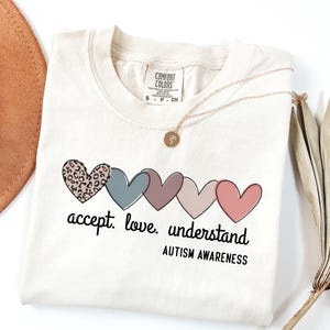Accept Love Understand Autism Acceptance ShirtAutism Awareness Mom Tee ABA Therapist Shirt Autism Mama TeeAutism Teacher ShirtChristmas Gift