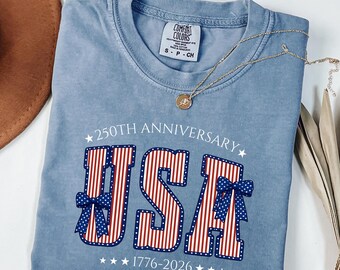 America 250th Anniversary Shirt, 1776–2026 Patriotic Comfort Colors, USA Semiquincentennial Tee, 4th of July Tee