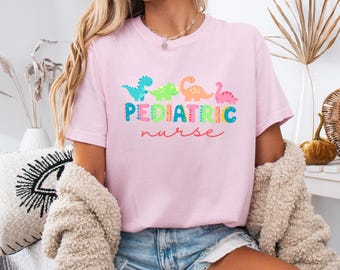 Comfort Colors® Pediatric Nurse Shirt, Nurse Shirt, Cute Pediatric Nurse Gift, Peds Nurse Tee, Nurse Appreciation Gift