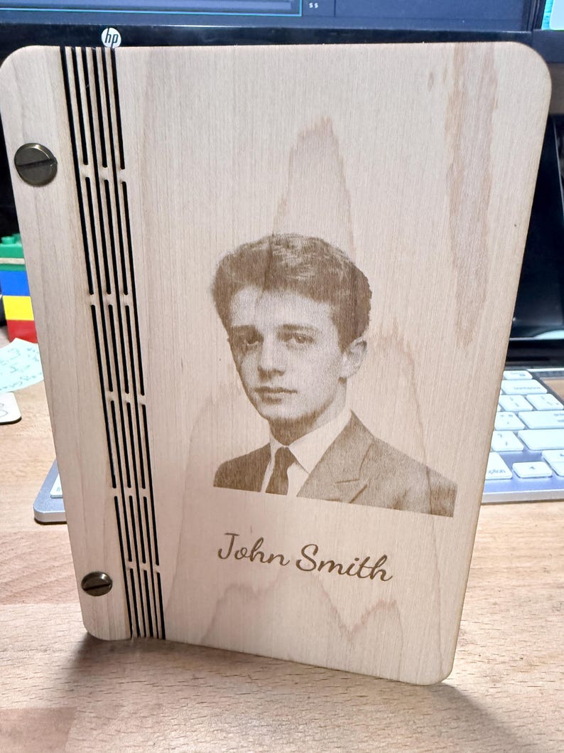Laser Cut Memorial Card Template — Personalised Wooden Keepsake Xtool