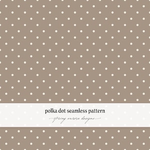 Taupe stippenpatroon | Neutraal boho naadloos digitaal papier (PNG, digitale download)