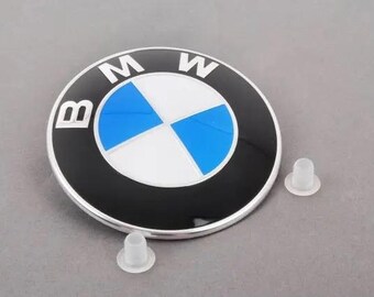 Genuine BMW 82mm Front Hood Emblem Badge - OEM Part # 51 14 8 132 375