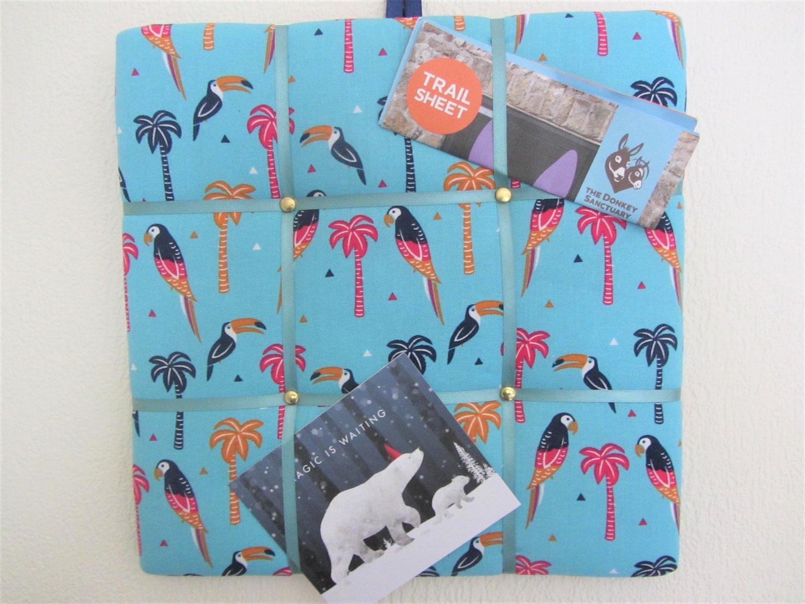 Memo Board Notice Board Parrots Child's Room Decor Etsy