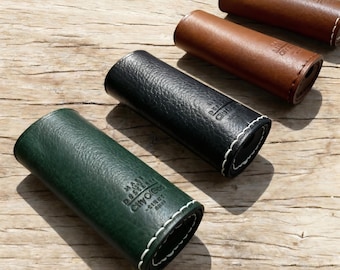 Poolan Explorer S Vape Leather Case, Handmade E-Cig Sleeve, Top Grain Cowhide Cover, Hand Stitched Pen Protector, EDC Gift for Vaper