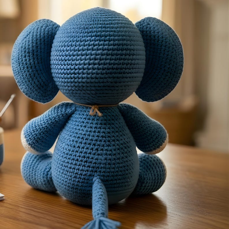 Crochet Elephant Pattern PDF | Amigurumi Baby Elephant Tutorial ...