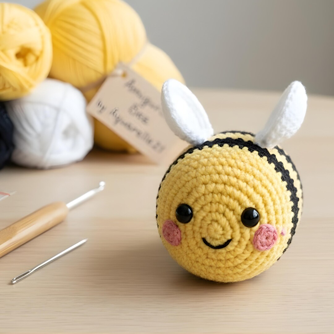 Honey Bee Amigurumi Crochet Pattern PDF | Bumblebee Plush Toy | Easy ...