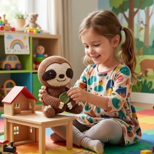 Realistic Sloth Amigurumi Crochet Pattern PDF Tutorial Detailed ...