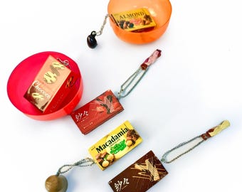 Lotte chocolate Miniature Mascot Gacha Capsule Toy Full Set