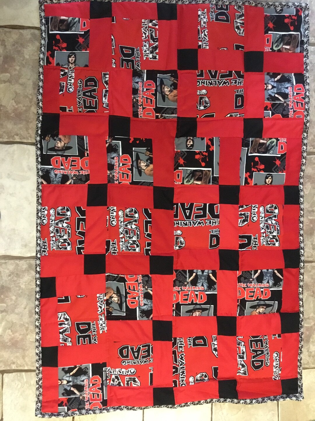 The Scrappy Baby Blanket Quilt Crib, "made With Licensed Walking Dead ...