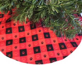 ALAZA Valentine's Cats and Dogs Paw Print with Heart Dot Christmas Tree Skirt Soft Xmas Tree Decoration for Party Holiday Home Decor 35.4 Inch Diameter ALAZA Valentine's Cats and Dogs Paw Print with Heart Dot Christmas Tree Skirt Soft Xmas Tree Decoration for Party Holiday Home Decor 35.4 Inch Diameter