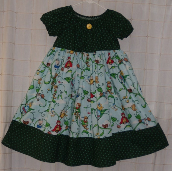 Peasant Dress Old Fashioned Girls Peasant Dress, Country Style for Fall.  Size 6/7 Childs, Mother Goose Storybook - Etsy