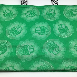 Reusable Reversible Large Shopping Tote bag, Monopoly board game
