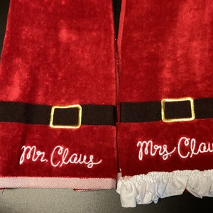 Handmade Premium Kitchen Boa, Set of 2  Mrs. Clause and Mr. Clause Housewarming gifts, for mom or grandma