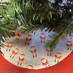 Handmade Christmas Holiday tree skirts Traditional Santa 20&quot; and 35&quot; in diameter