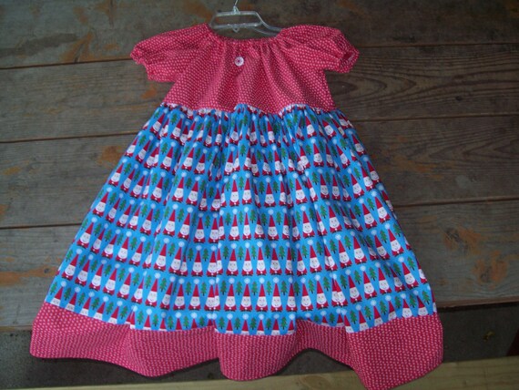 Old Fashioned Girls Santas Peasant Dress, Country Style for Fall. Size 6/7  Childs,holiday Christmas Santas Elves - Etsy