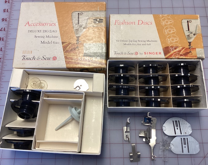 Singer Touch & Sew Zig Zag Sewing Machine 620, 625, 628 Fashion Discs