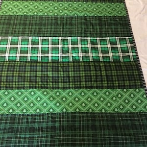 Handmade country Lodge Style Baby Quilt Blanket, lap quilt 35”x52” crib