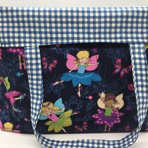 Reusable Large Shopping Tote bag,  Princess Fairies
