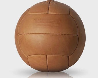 Balón de fútbol vintage del Mundial de 1930, hecho a mano en cuero, talla 5.