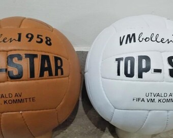 2Pcs Top Star soccer ball, size 5, official football of the FIFA World Cup 1958