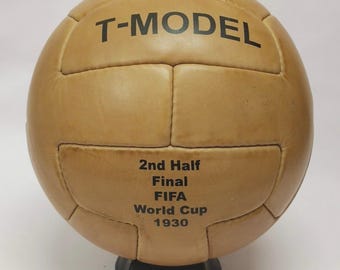 T-MODEL 2° tempo finale COPPA DEL MONDO 1930 Pallone da calcio vintage