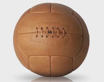Balón de fútbol vintage del Mundial de 1930, hecho a mano en cuero, talla 5.