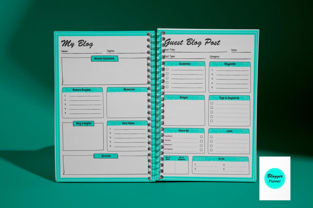 Blog Content Planner and Strategy Kit | Editorial Calendar for Bloggers ...