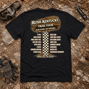 Rush Kentucky Trail Tour Shirt, Unisex ATV UTV Side by Side T-shirt, Offroad Rijkleding