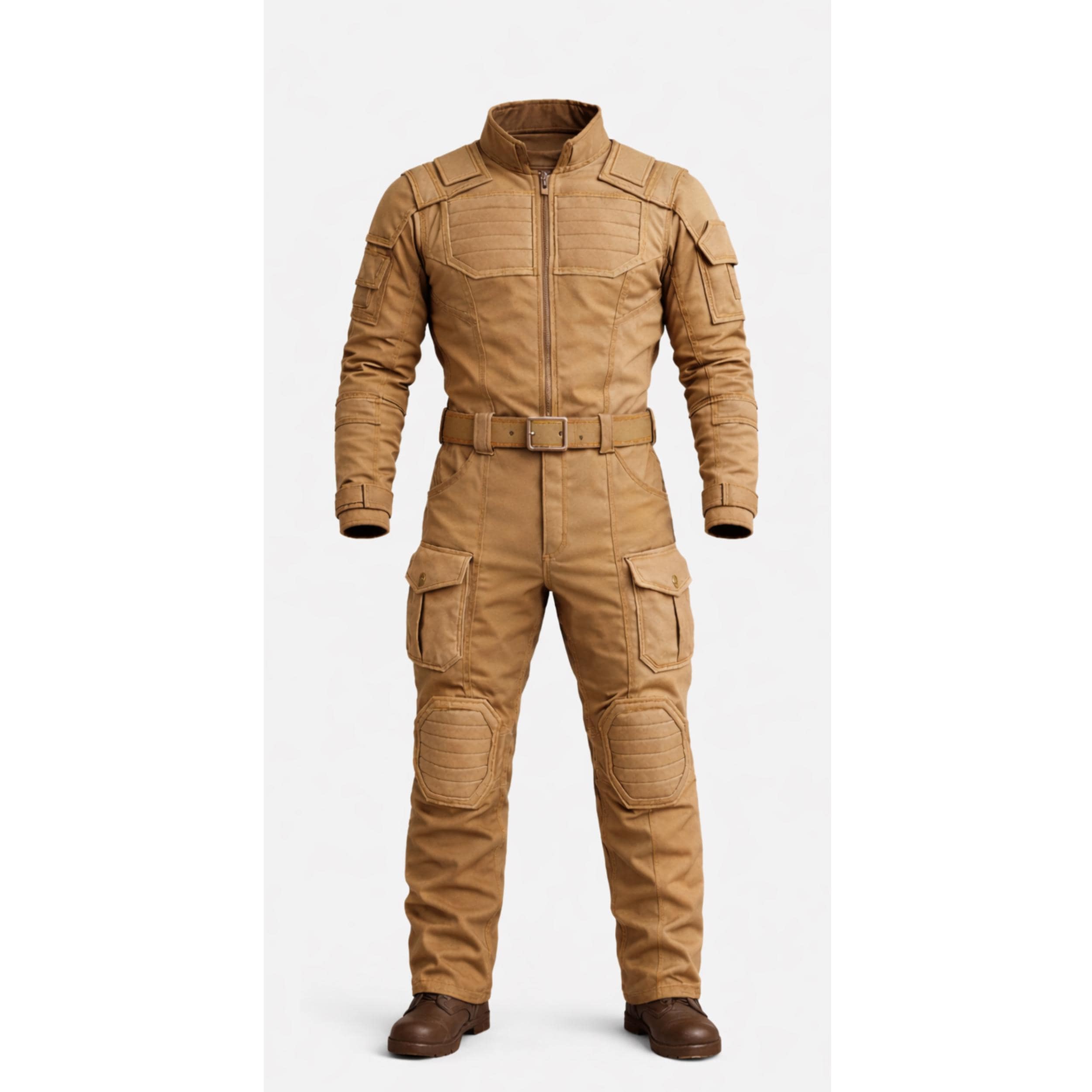 Tan Tactical Style Jumpsuit – Utility Combat Inspired Suit - Etsy