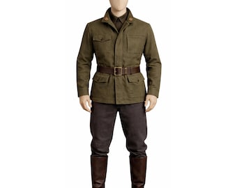Vintage Olive Military Field Uniform Set Boots & Belt Included