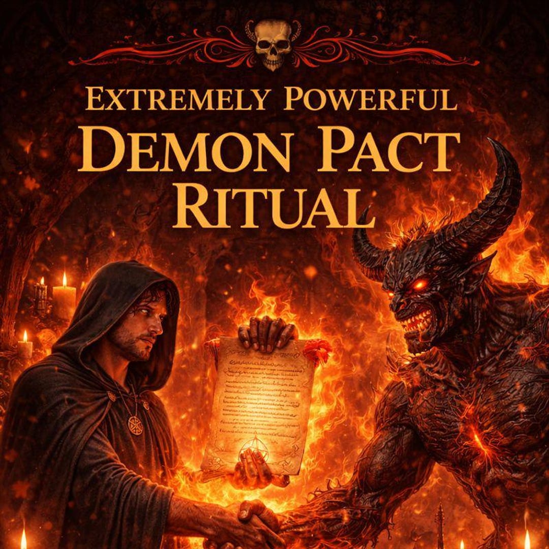 Powerful Demon Pact. Eternal Protection & Prosperity. - Etsy