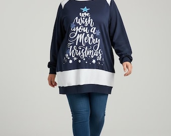 Upcycled Sweater Tshirt Mashup Top Stitched with Recycled Patchwork One of a Kind One Size made by S Threads