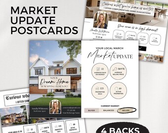 Plantilla de diseño de estadísticas de vivienda para postales de mercado inmobiliario, anuncio de agente inmobiliario, marketing profesional basado en datos.