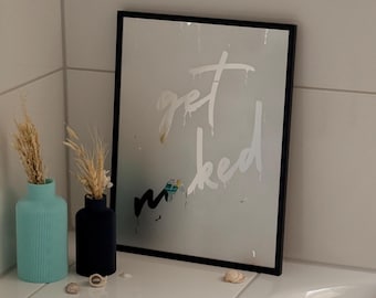 Beschlagener Spiegel | Wunschtext | Dekoration | Personalisierter Spiegel | Bathroom Deco | Badezimmer Deko | Geschenkidee | viraler Spiegel