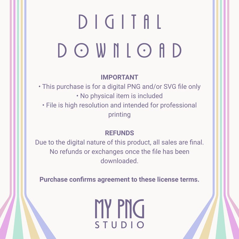 • This is a digital download only
• No physical item will be shipped
• Colors may vary slightly depending on screen and printer settings