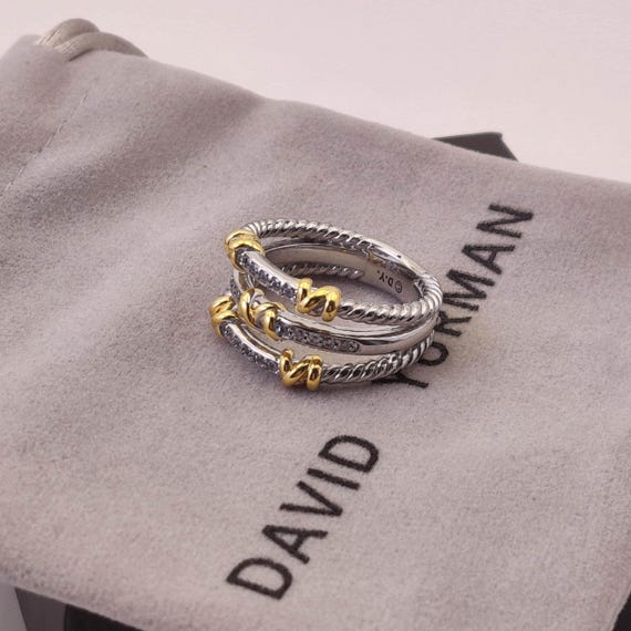 DY Multi-layer Twisted Wire Ring, 925 Sterling Si… - image 6