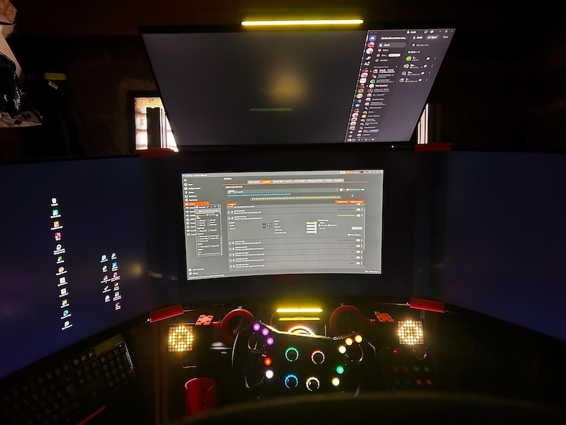 Sim Racing Rev Light LED Bar – RPM Rgb Shift Light – Simhub Compatible ...