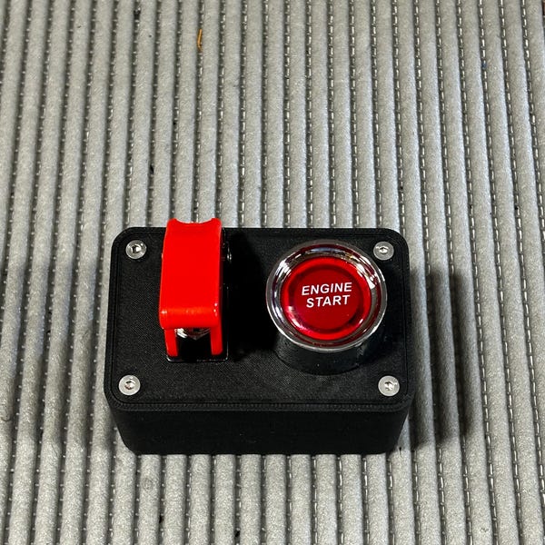 Engine Start Button Sim Racing USB – Arduino Nano – Compatible SimHub ACC iRacing Assetto Corsa