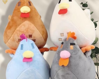 Peluche de pollo de 20 cm inspirado en Stardew Valley