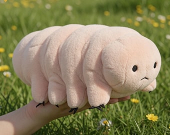 Death Stranding Cryptobiote Plush – 25cm Pink Tardigrade Water Bear Soft Toy Collectible