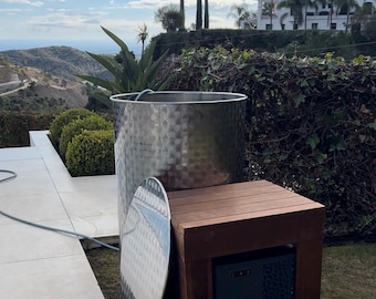 Bagno di ghiaccio con refrigeratore / Vasca per immersione in acqua fredda in acciaio inox