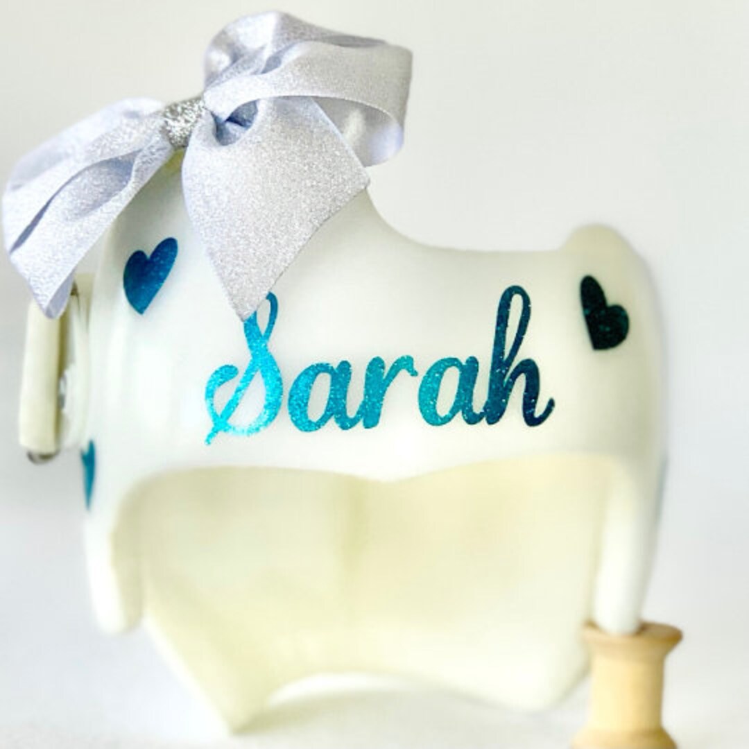 Cranial Helmet Name Decal, Script Name Decal, Baby Helmet Decals, Doc