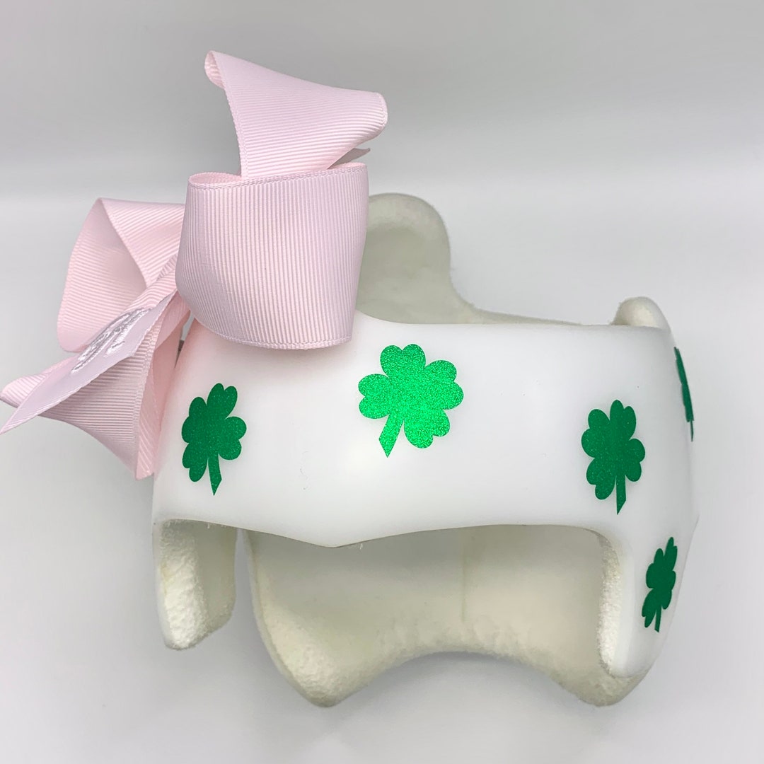 Shamrock Vinyl Decals, Cranial Helmet Decals, Girl Cranial Decals, Doc