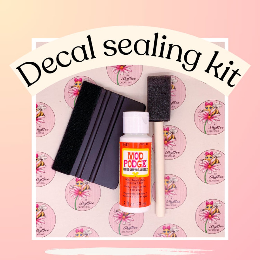 Cranial Helmet Decal Sealant Kit, Sealant for Baby Helmet Decals, Vinyl