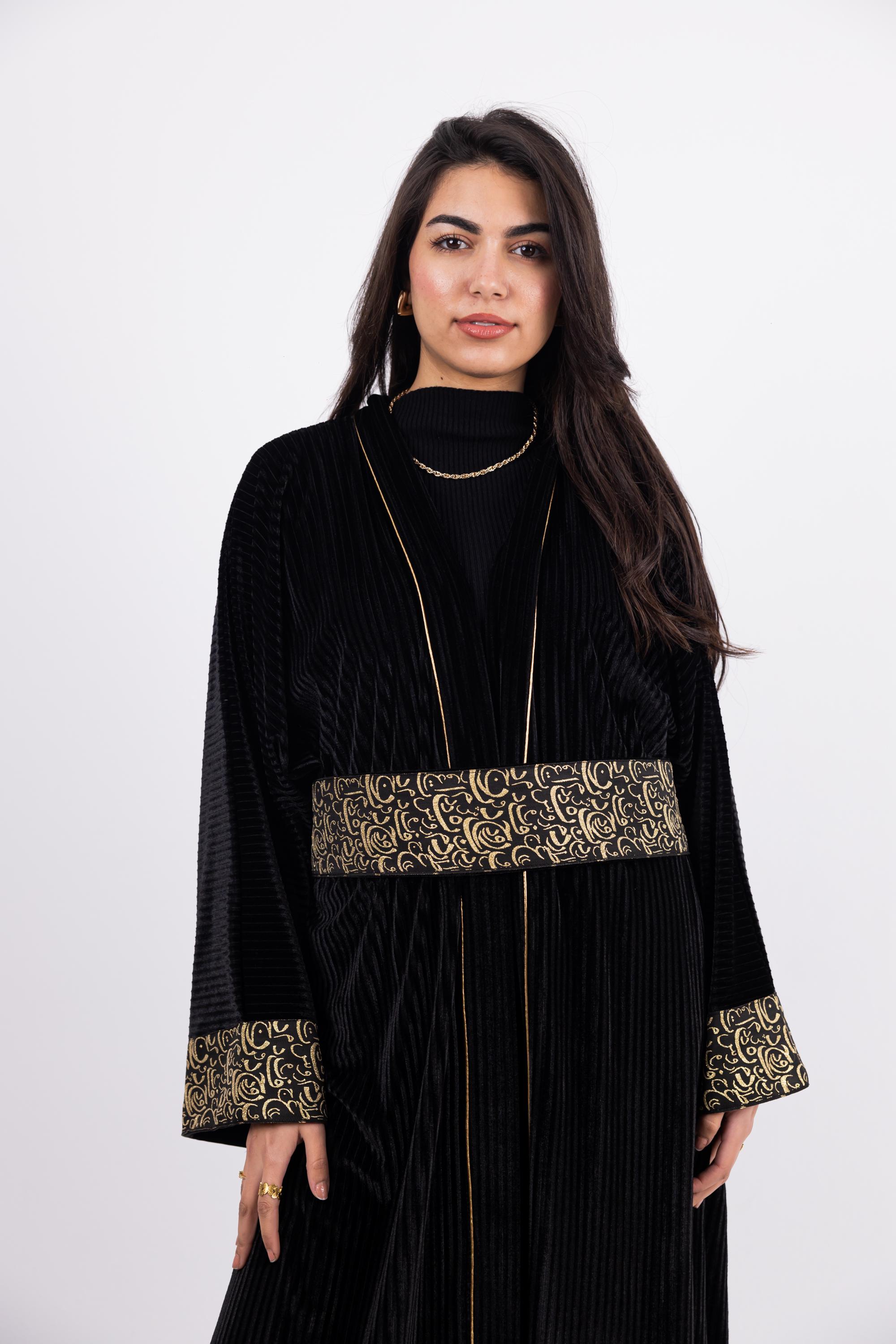 chinese dress ladies ABEWIP Women's Muslim Abaya Dress Golden Floral Embroidery Maxi Modest Dress  Middle East Islamic Arabian Robe Black S at Amazon Women's Clothing store main image 0