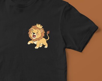 Toddler Lion Crown Shirt, Safari Jungle Theme Birthday Tee
